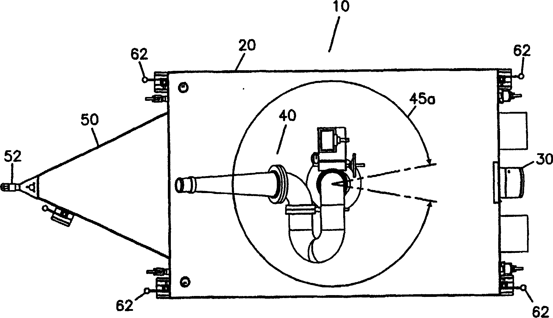 High flow mobile fire fighting system