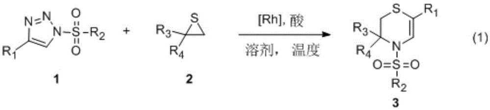 Synthetic method of N-sulfonyl-3,4-dihydro-2H-1,4-thiazine