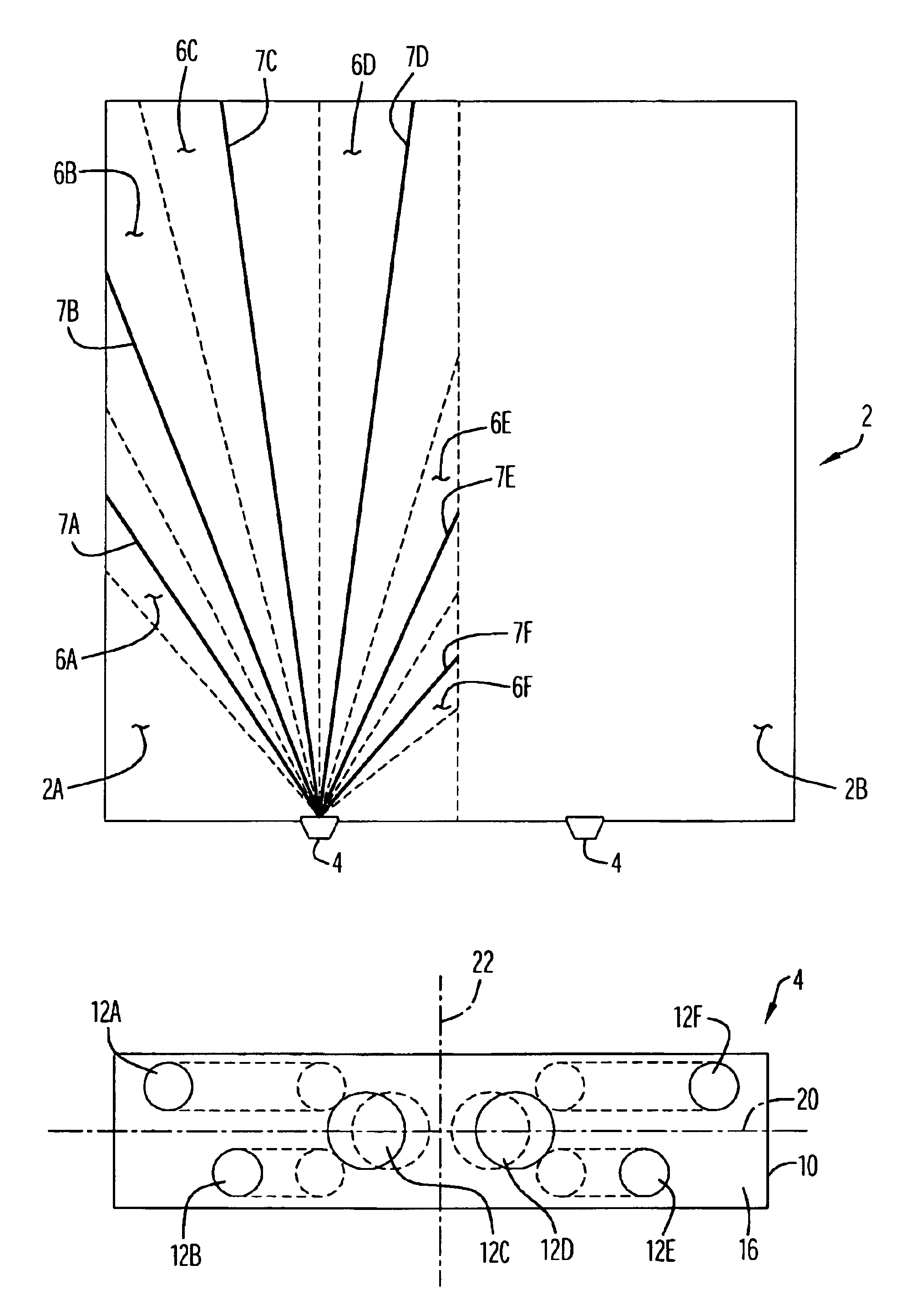 Lance for injecting fluids for uniform diffusion within a volume