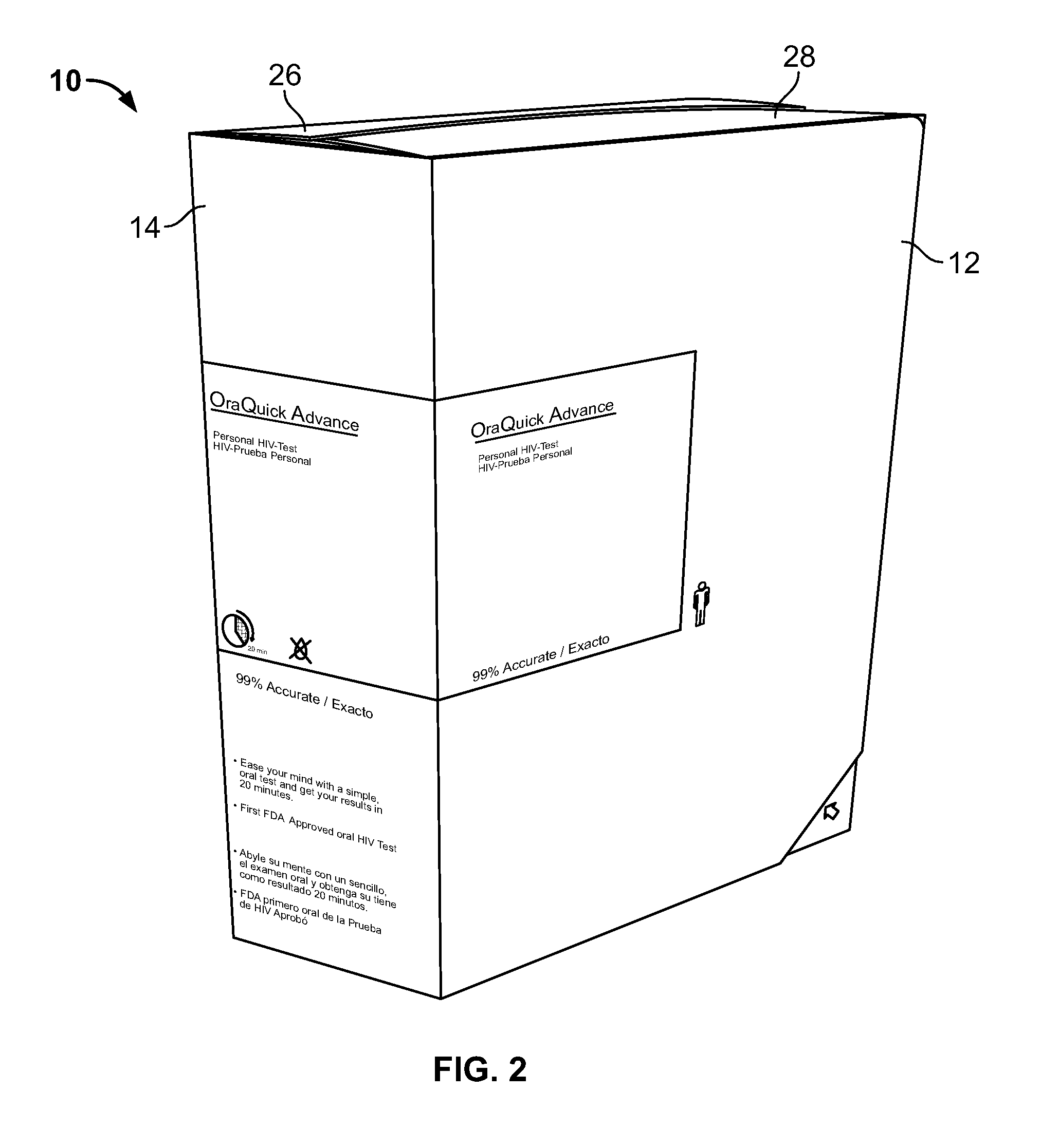 Container and method for supporting home testing and diagnosis of infectious diseases