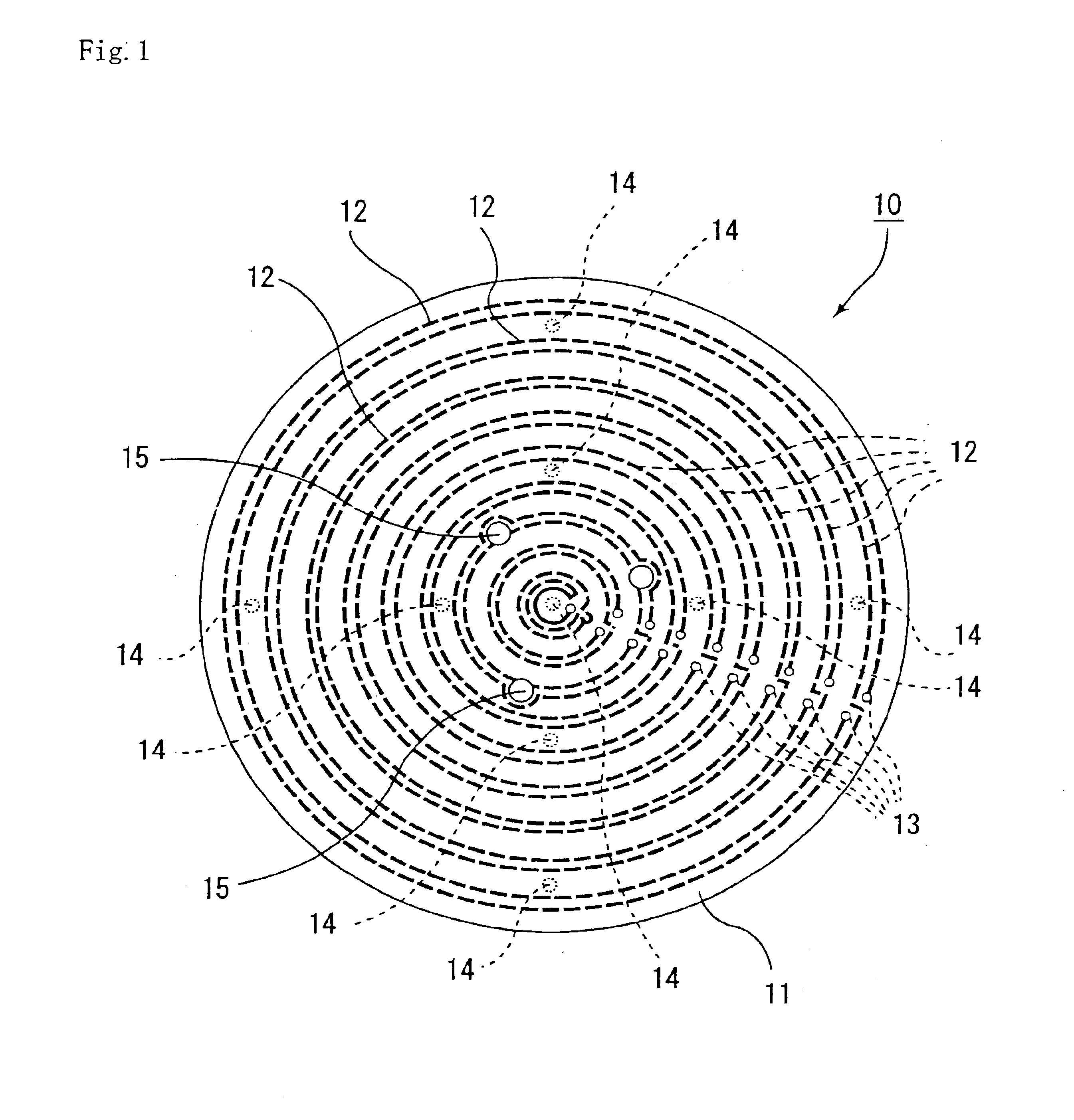 Ceramic plate for a semiconductor producing/inspecting apparatus