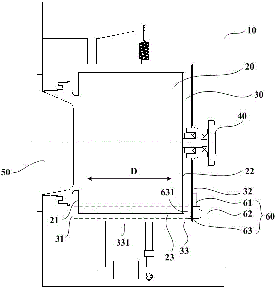 Ultrasonic self-cleaning roller washing machine and self-cleaning method