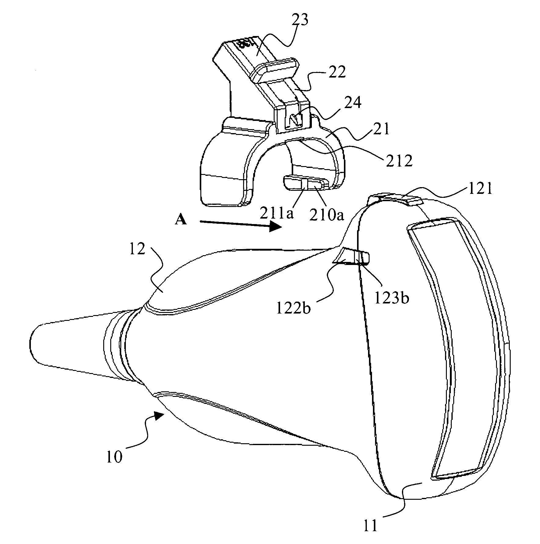 Structure for attaching needle guide to ultrasound probe