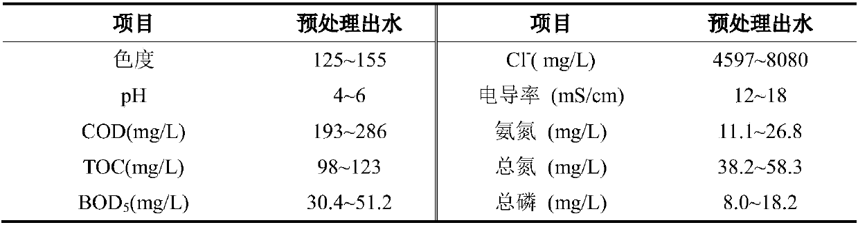 Vitamin C wastewater electrolysis oxidation pretreatment method