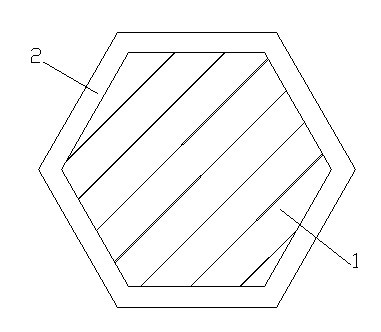 Composite metal electrolytic rod