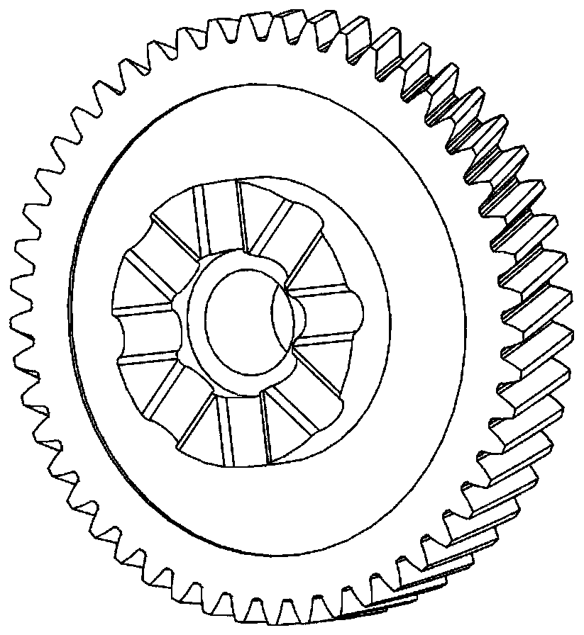 Speed reducer for two-stroke aviation piston engine used for small and medium-sized UAV