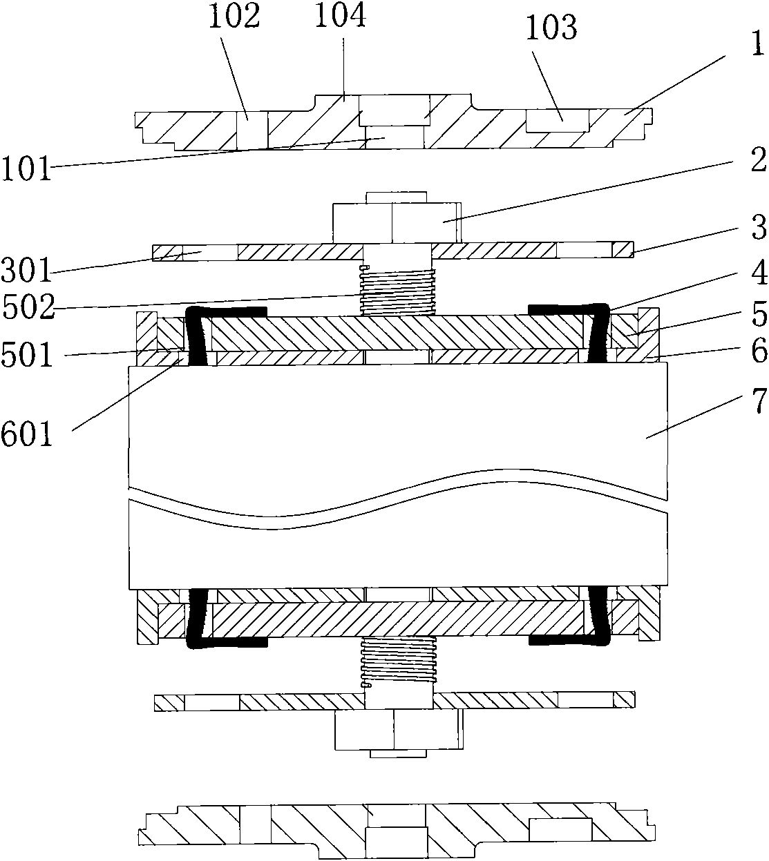 Connection structure of lugs and cover plate of battery