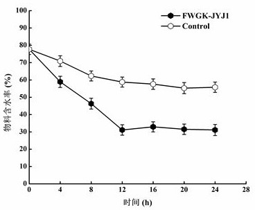 A perishable organic solid waste biological drying bacteria and its application