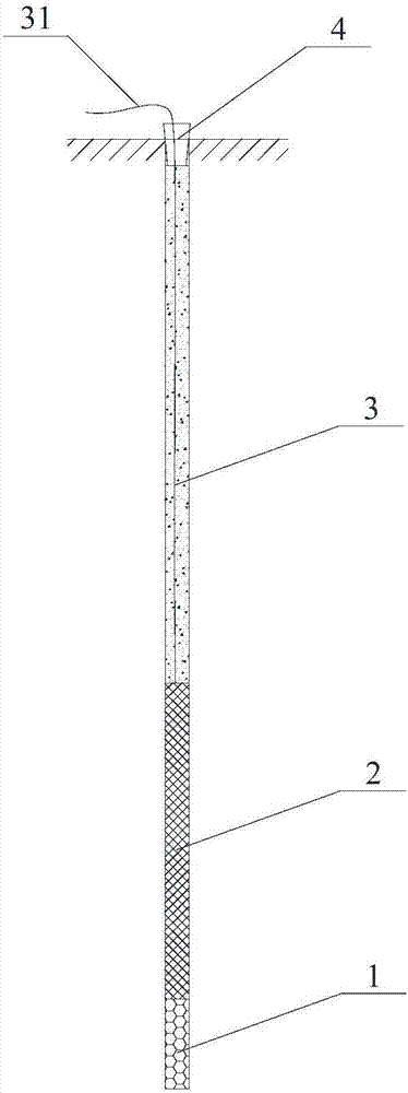 Charging method for solid carbon dioxide in fracturing hole for non-blasting excavation rock