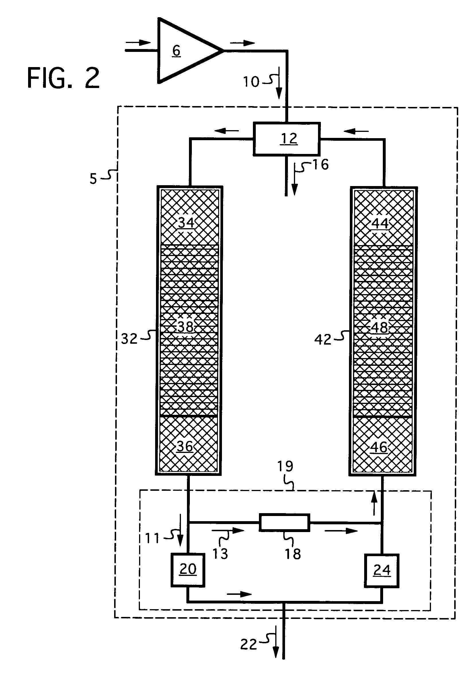 Device and method for removing water and carbon dioxide from a gas mixture using pressure swing adsorption