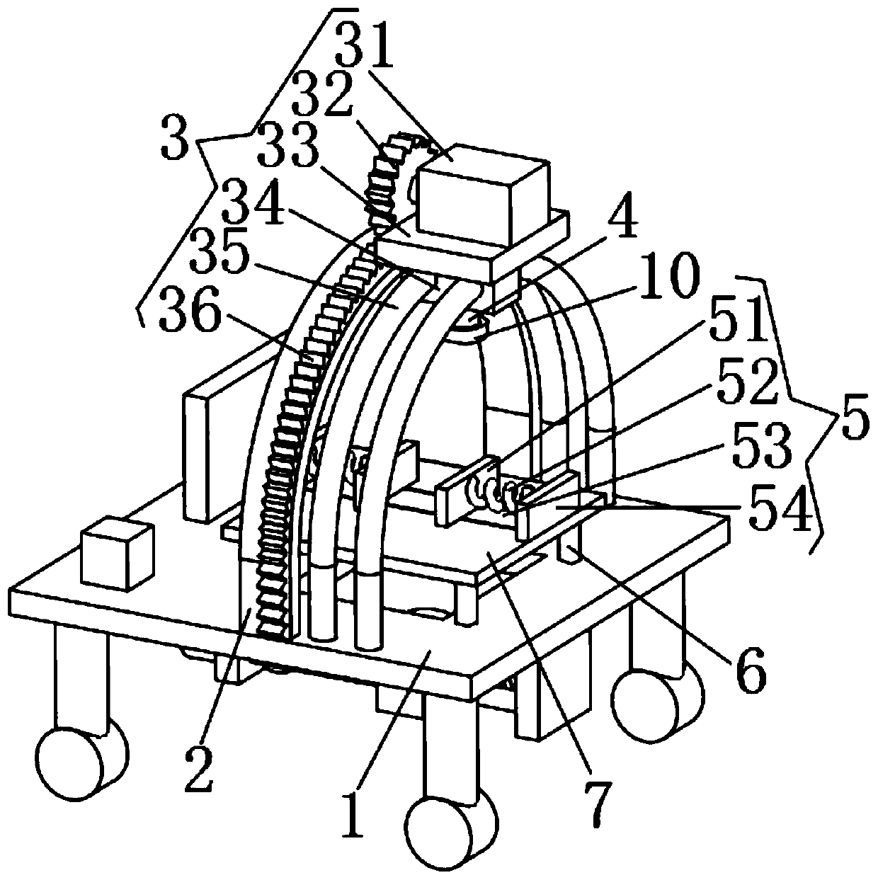 High-precision special-shaped profile laser measuring instrument