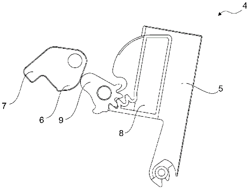 Cooling unit including door opening mechanism