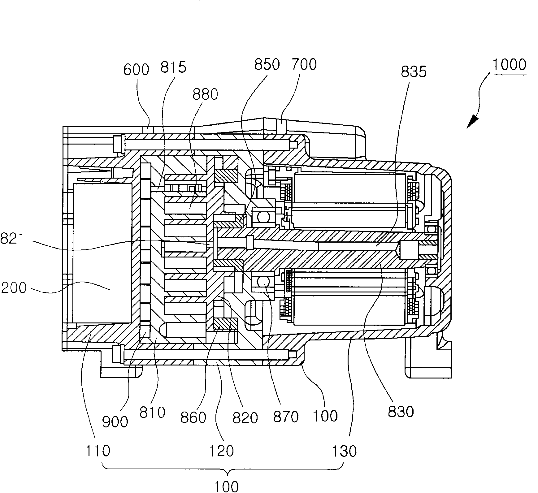 Inverter type scroll compressor