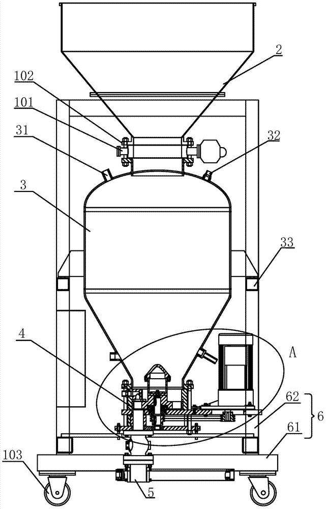 An automatic feeding and gunning machine for furnace refractory maintenance