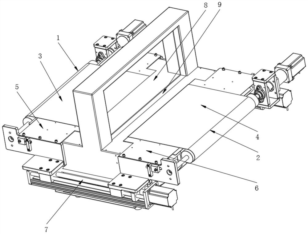 Movable platform for banding machine, banding device and banding method