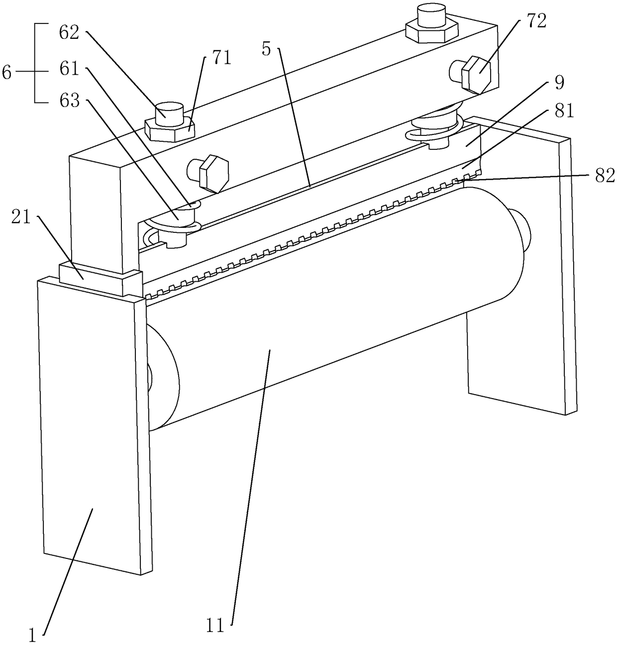 Gluing device of gluing printing machine