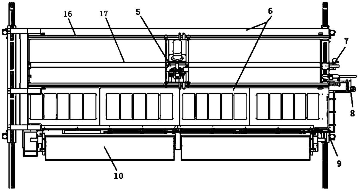 Automatic overturning and throwing equipment for organic garbage fermentation