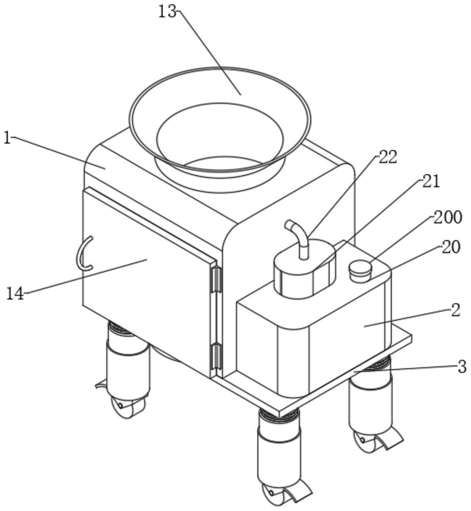 Quartz crushing and cleaning device