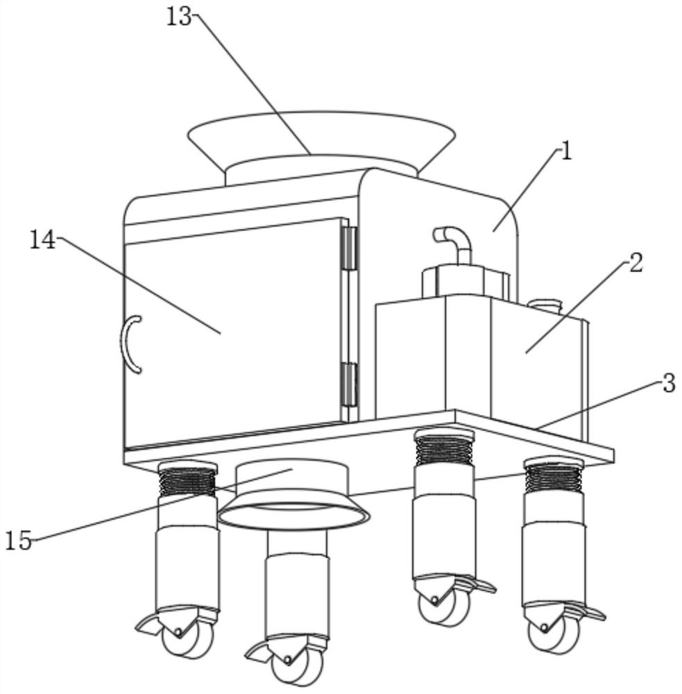 Quartz crushing and cleaning device