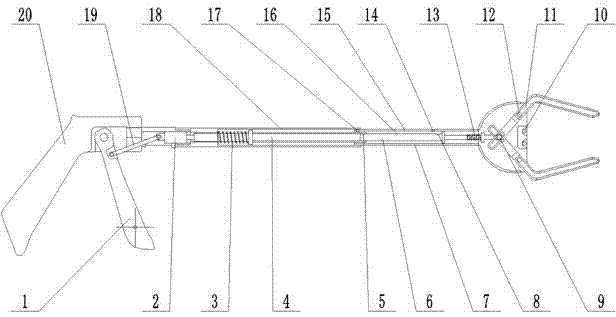 Multifunctional telescopic clamping device