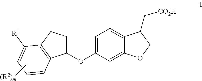 Indanyloxydihydrobenzofuranylacetic acids