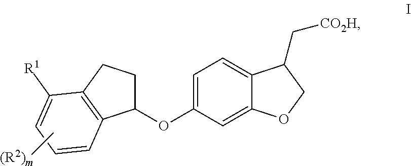 Indanyloxydihydrobenzofuranylacetic acids