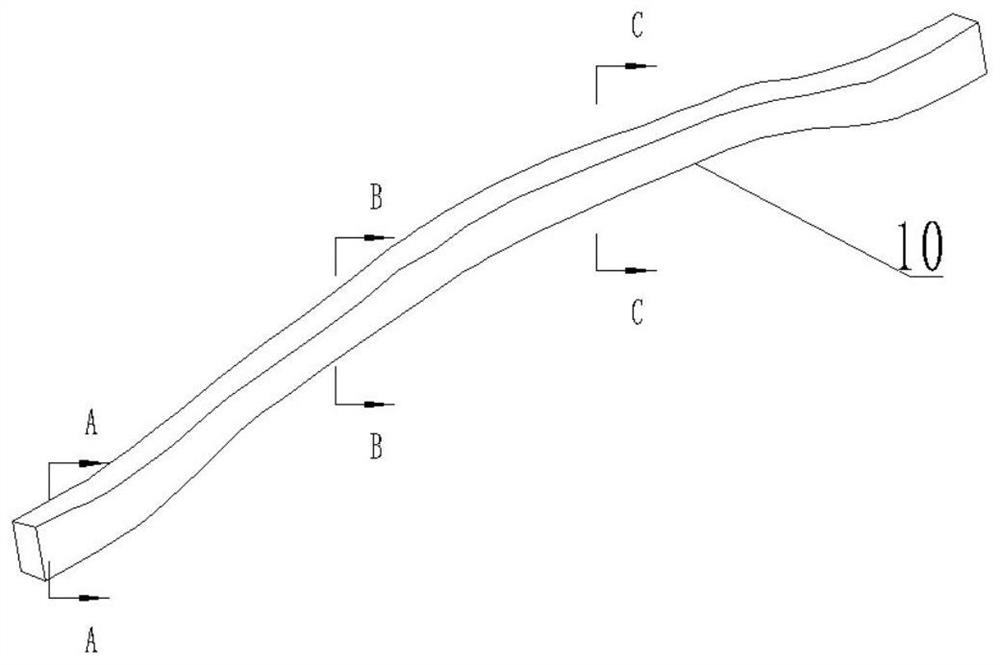 Preforming method for high-strength steel reducing tubular part