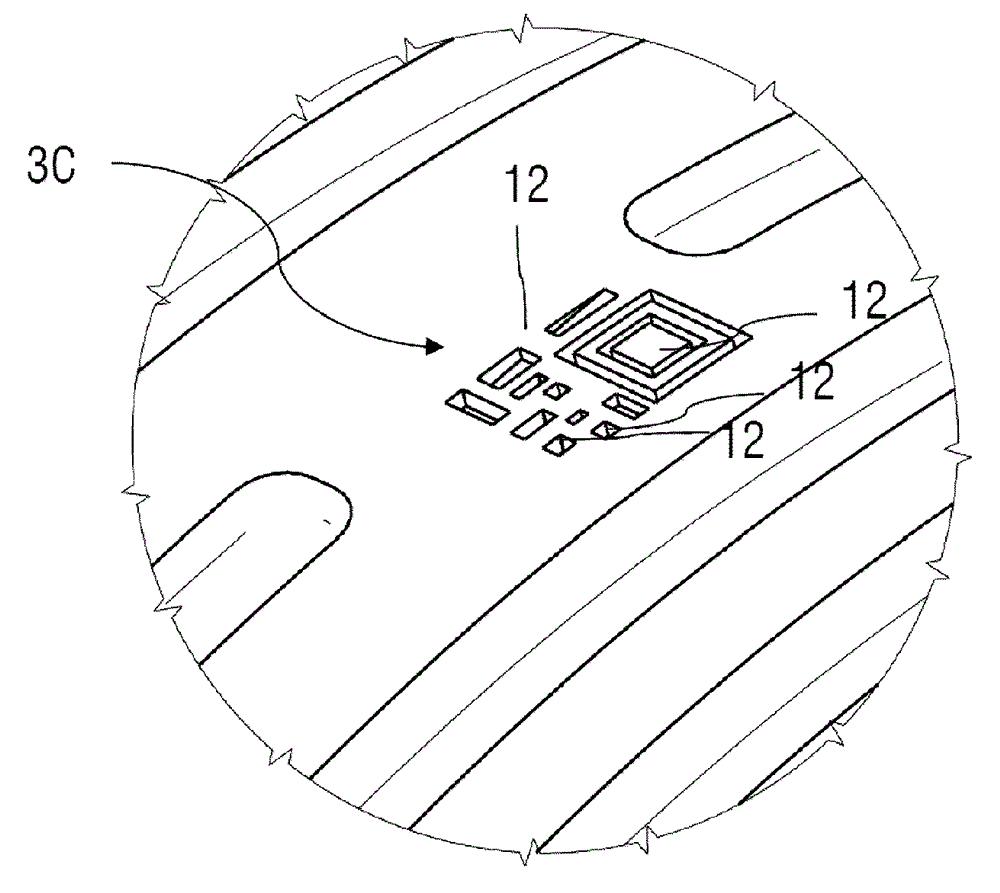 Wearing part with a wear indicator and system for wear testing
