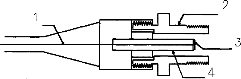 Semiconductor reflection type optical fiber temperature sensor