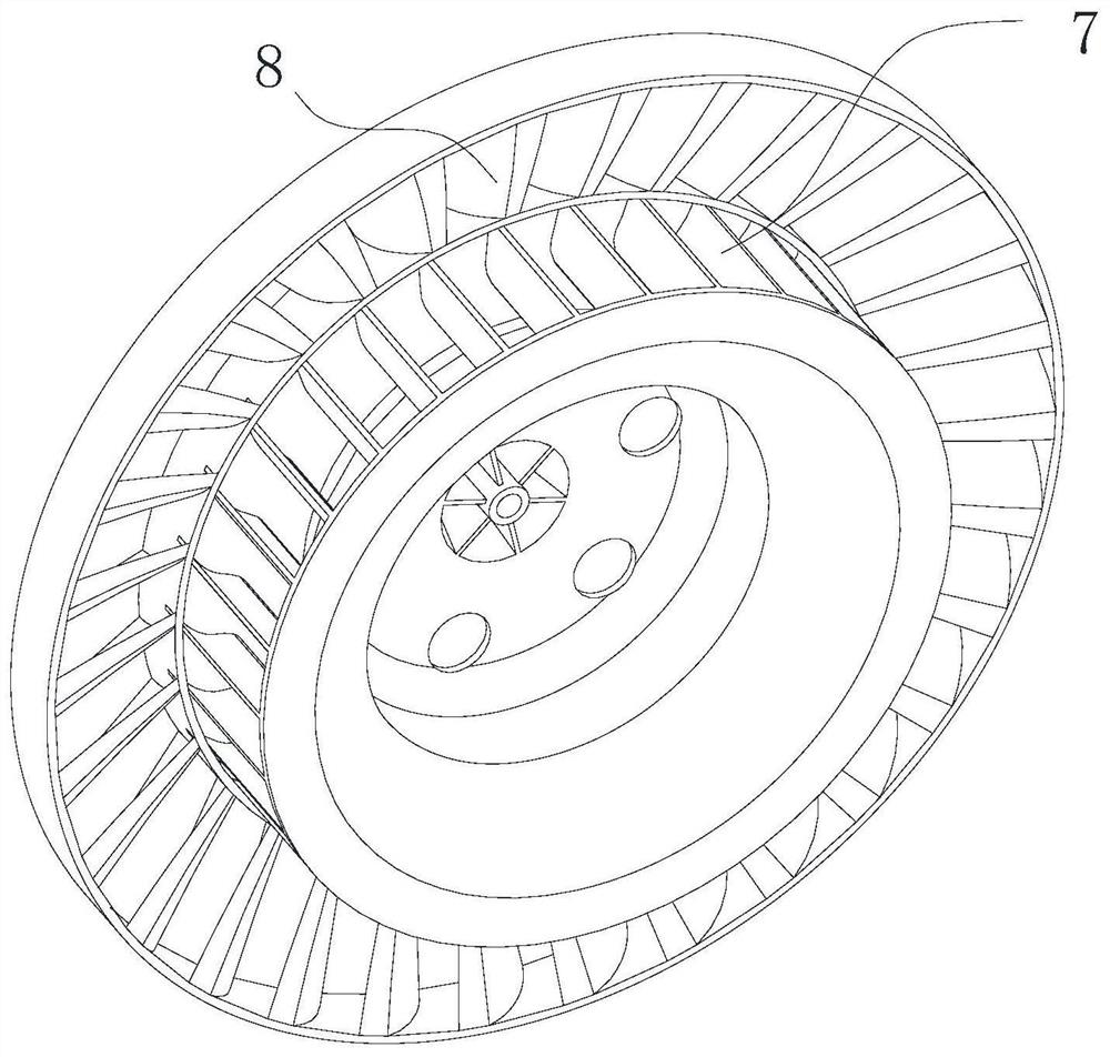 Direction-changeable centrifugal wind wheel and centrifugal fan thereof