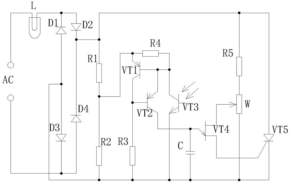 Alternating-current voltage regulation circuit for multimedia projector