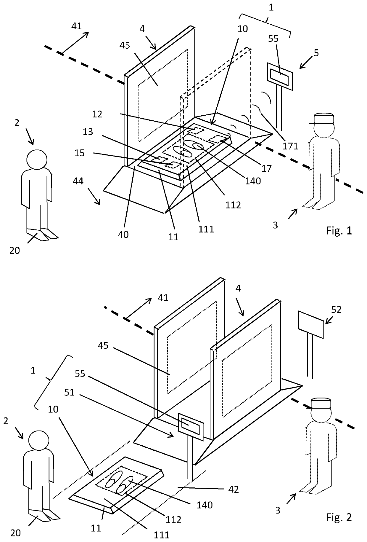 Shoe scanning system for full-body scanner and method for retrofitting a full-body scanner