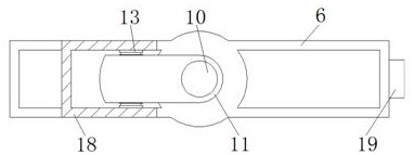 Hollow built-in magnetic assembly for controlling overturning angle of shutter roller