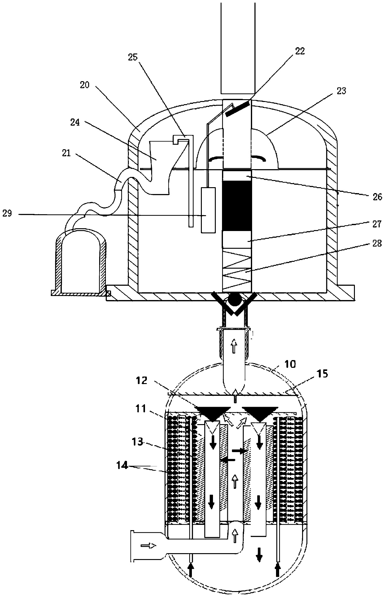 Water removal device for oil storage tank