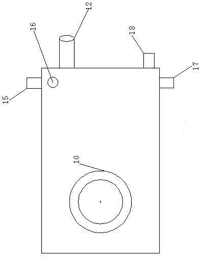 Reverse combustion type biological straw compressed block heating and cooking dual-purpose furnace