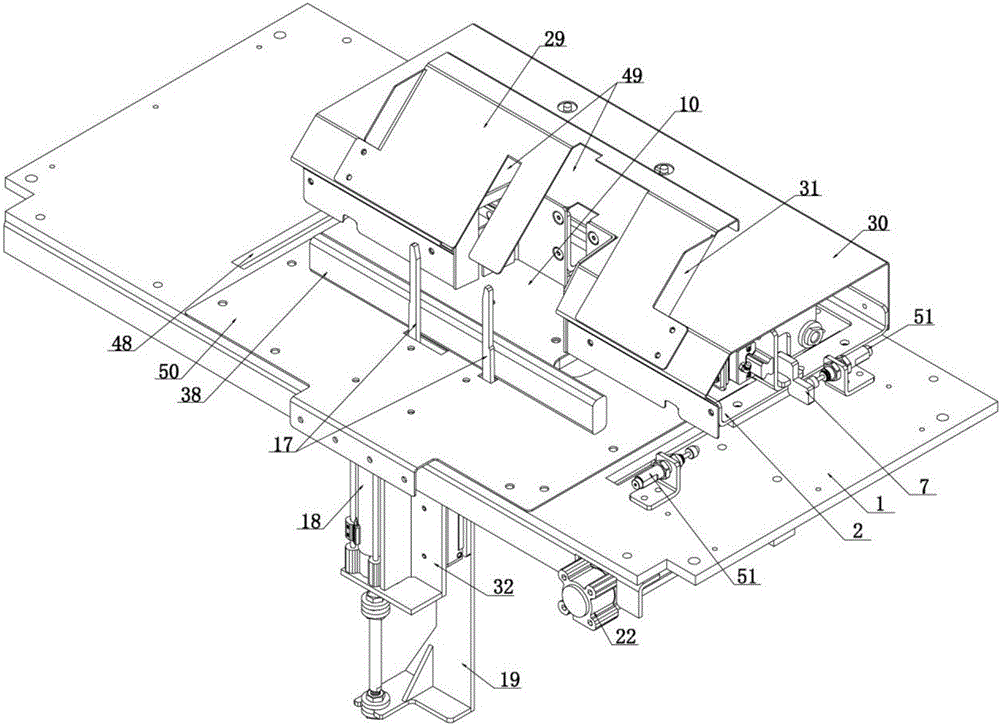 Automatic bean vermicelli folding device and bending method
