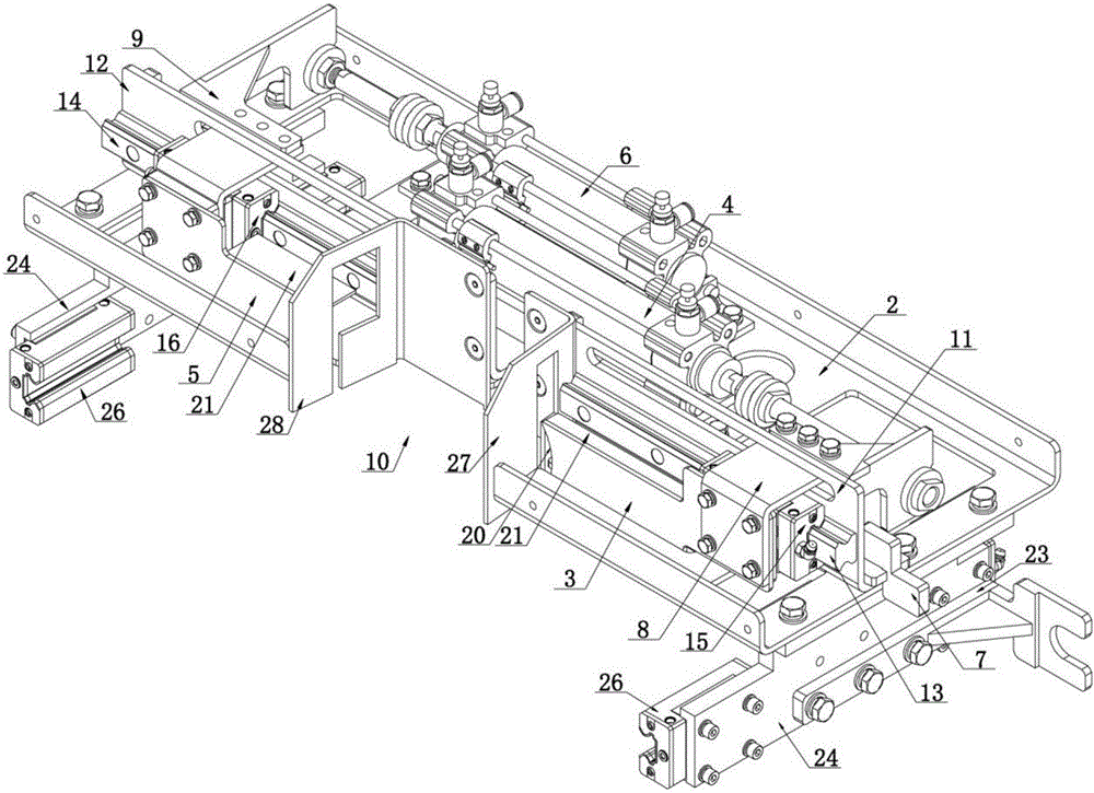 Automatic bean vermicelli folding device and bending method