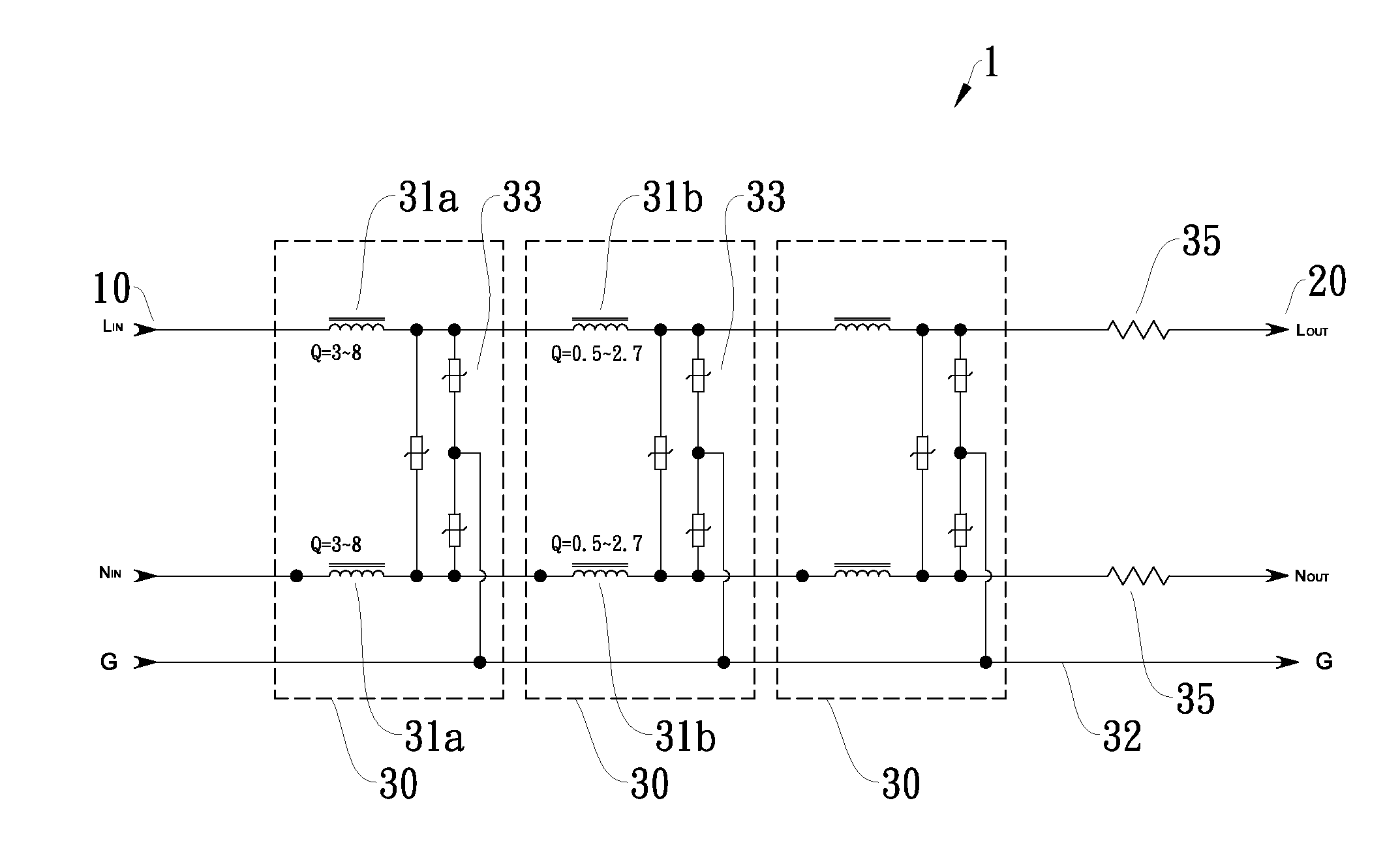 Serially connected surge suppression optimization device