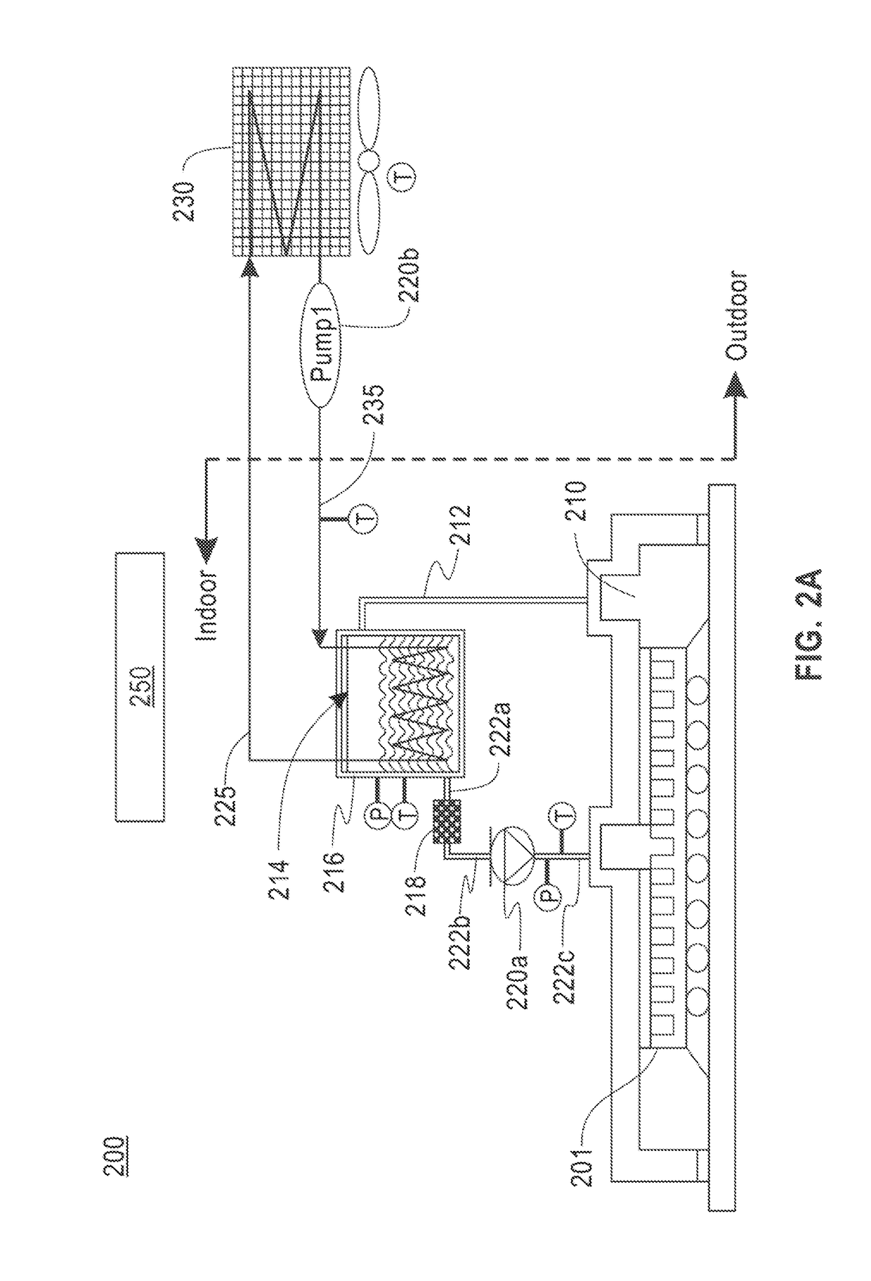 Two-phase cooling with ambient cooled condensor