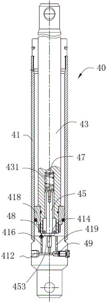 Two-speed hydraulic cylinder and lifting mechanism applying same