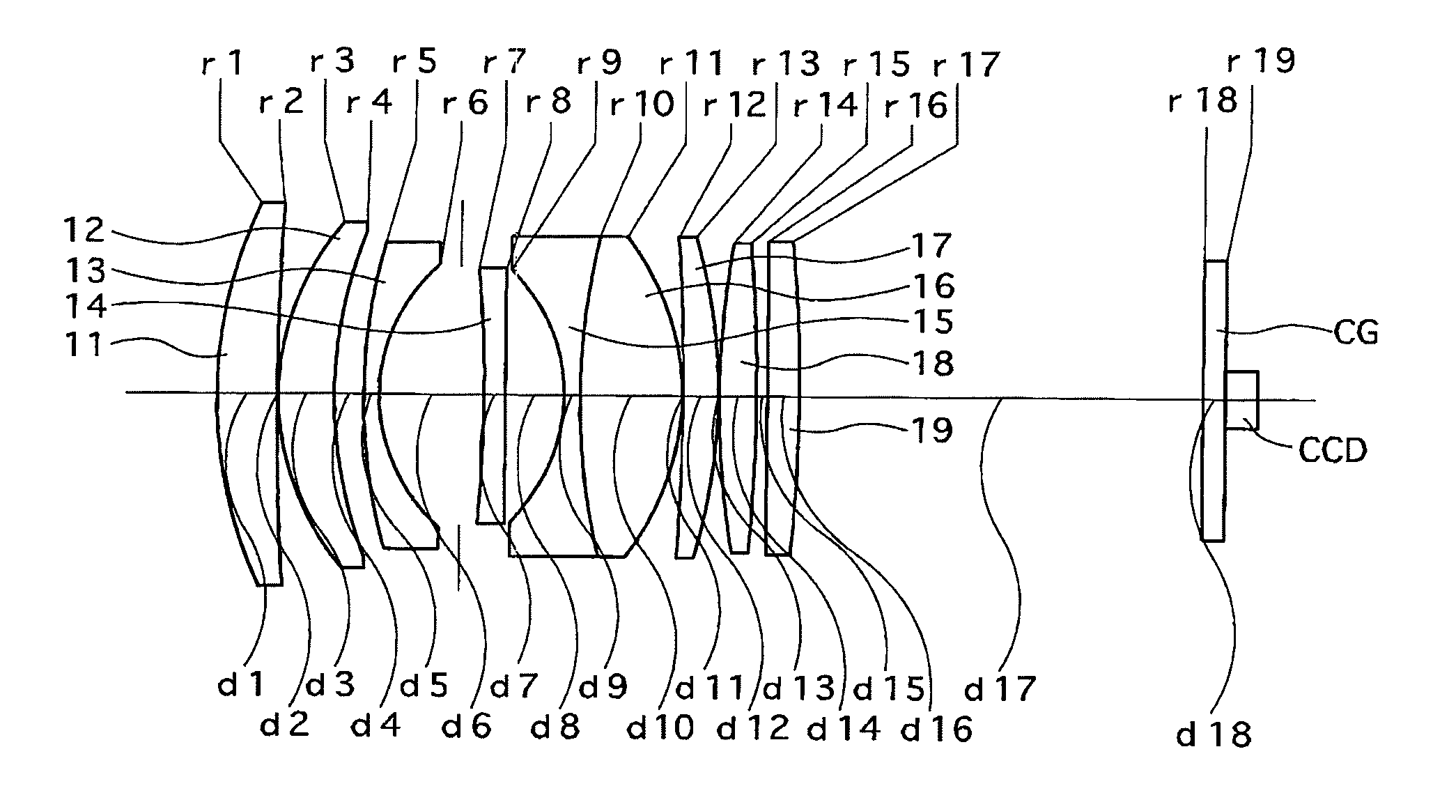 Photographic lens system and electronic imaging device using the same