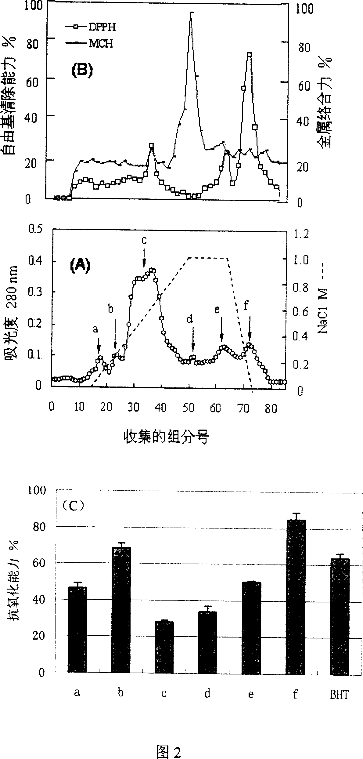 Antioxydizing peptide mixture from collagen and its preparation process and use