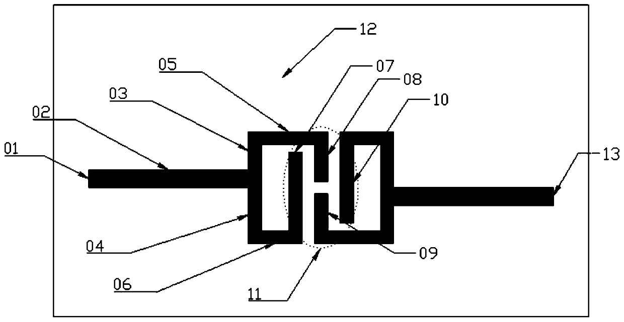 A Microstrip Double-g Narrowband Bandpass Filter
