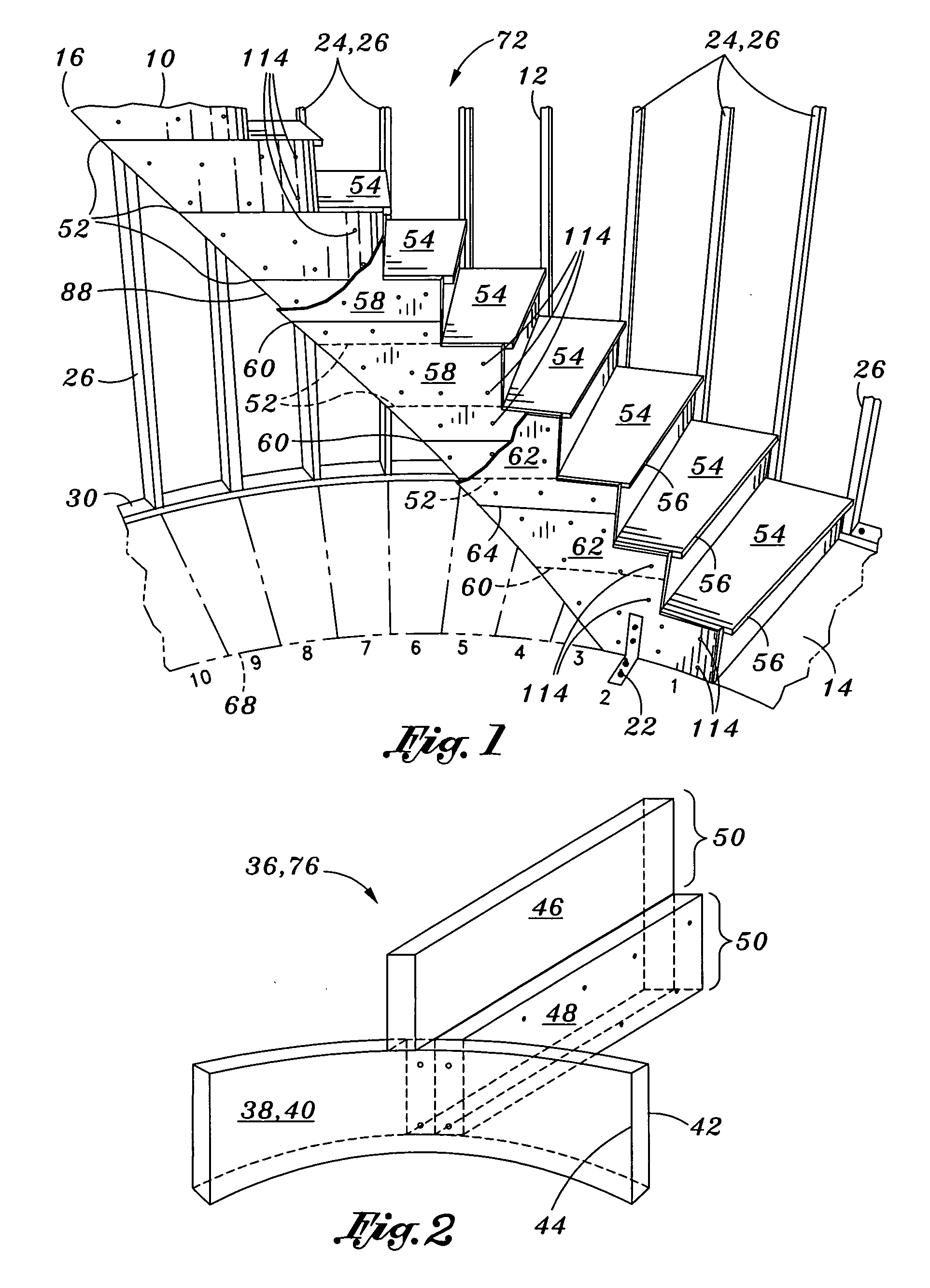 Modular staircase kit