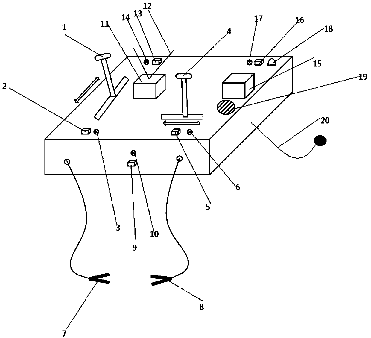 Under-stress individual hand-and-foot coordination and emergency/strain ability measuring and training system