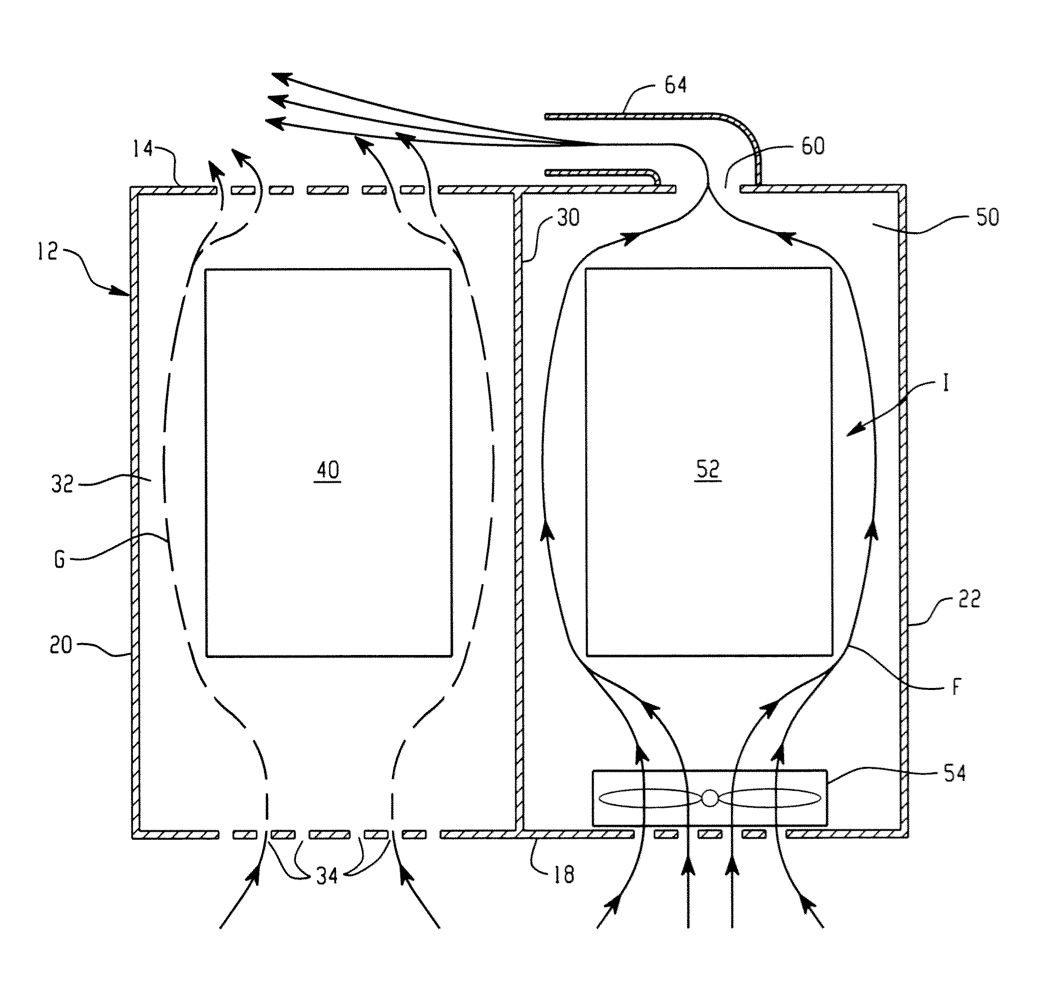 Device and method using induction to improve natural convection cooling