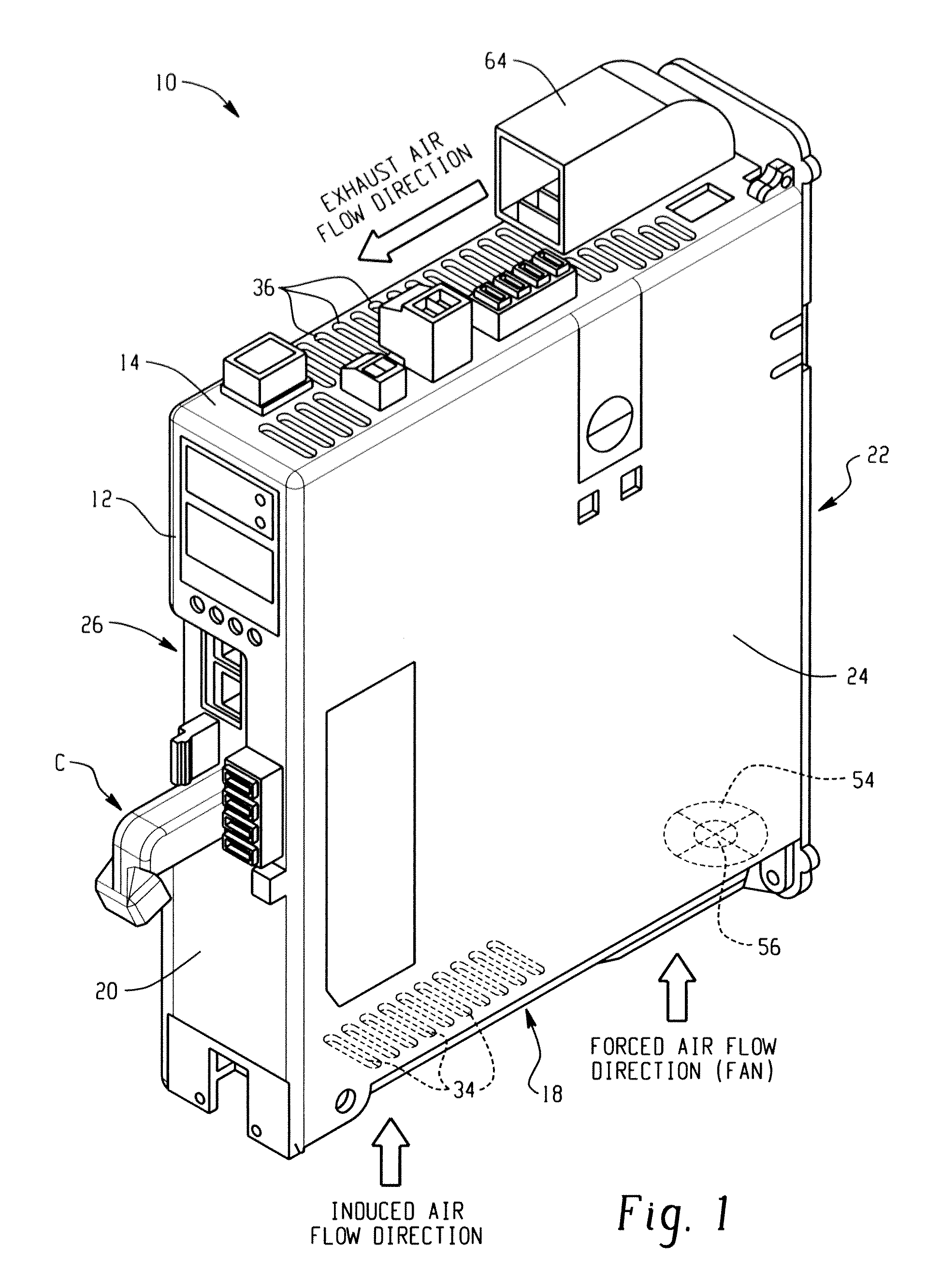 Device and method using induction to improve natural convection cooling