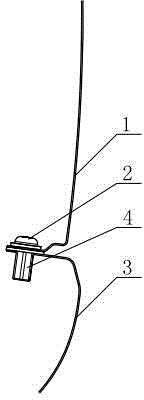 Lower mounting structure of automobile fender