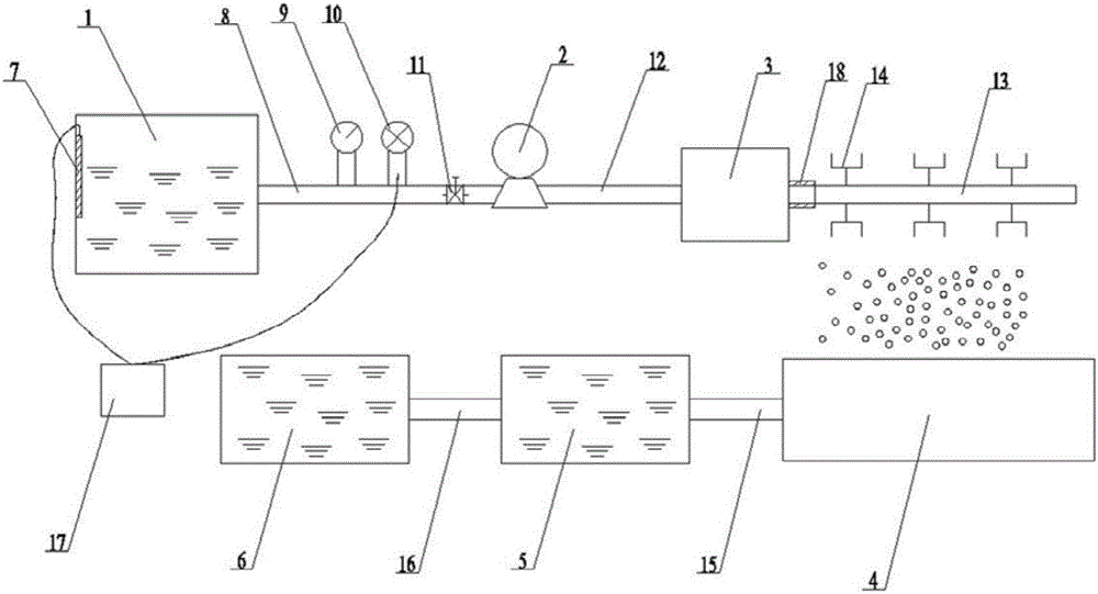 High-pressure spray dedusting system applied to soil restoration process