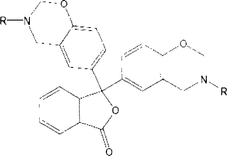 Phenolphthalein type benzoxazine intermediate and composition and method of making the same